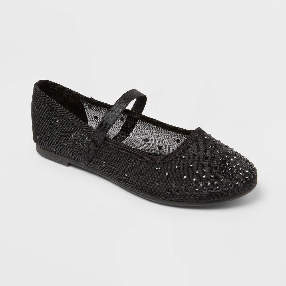 Little Girls Art Class Sybil Ballet Flats Black Size 13 New With Tags